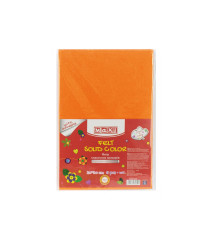 Fetru autoadeziv, 20x30cm, 180g/m2, orange, 5 foi, MAXI